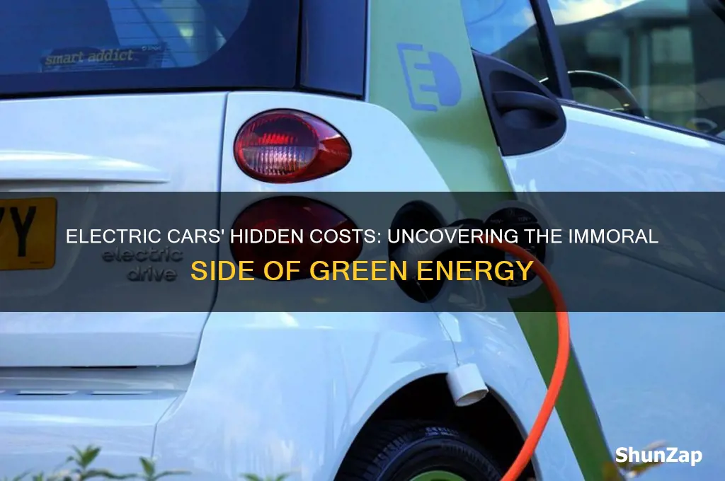 how are electric cars immoral