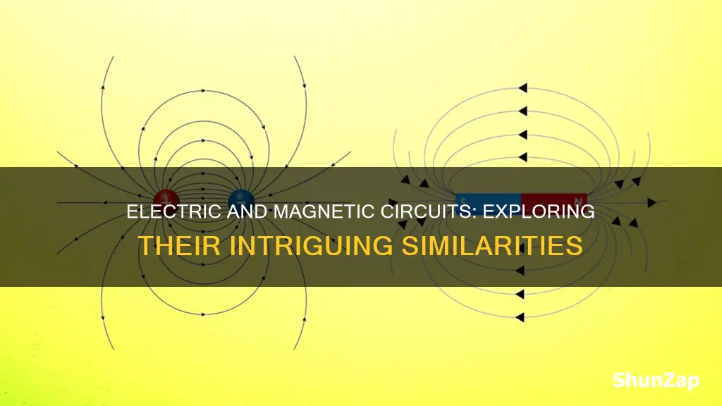 how are electric circuits and magnetic circuits