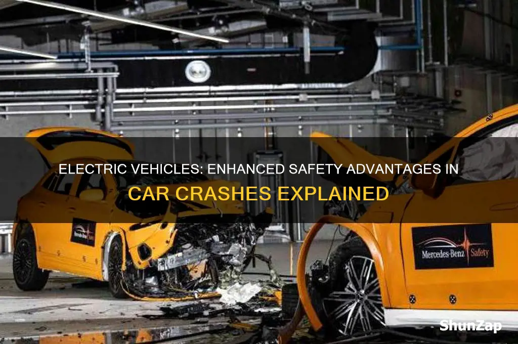how are electric vehices more advantageous during a car crash
