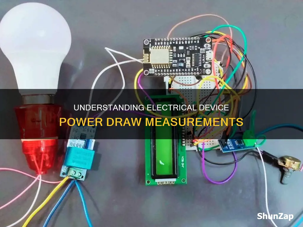 how are electrical devices measured on draw