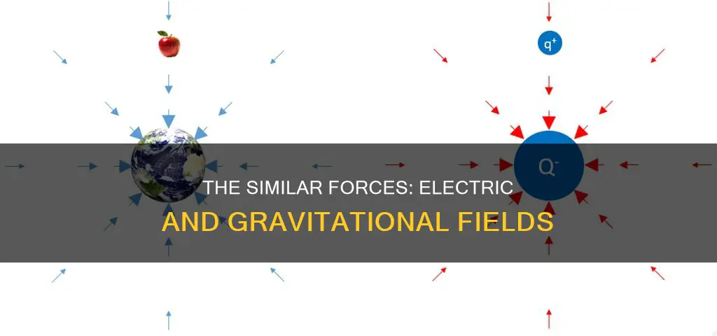 how are gravitanioal and electric foces similar