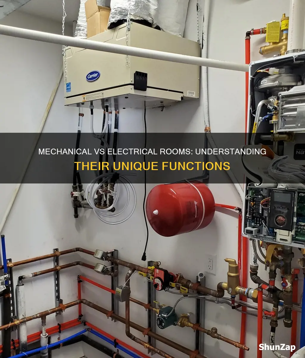 how are mechanical and electrical rooms different