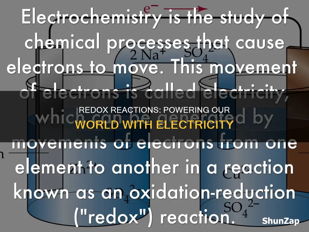 how are redox reactions related to electricity