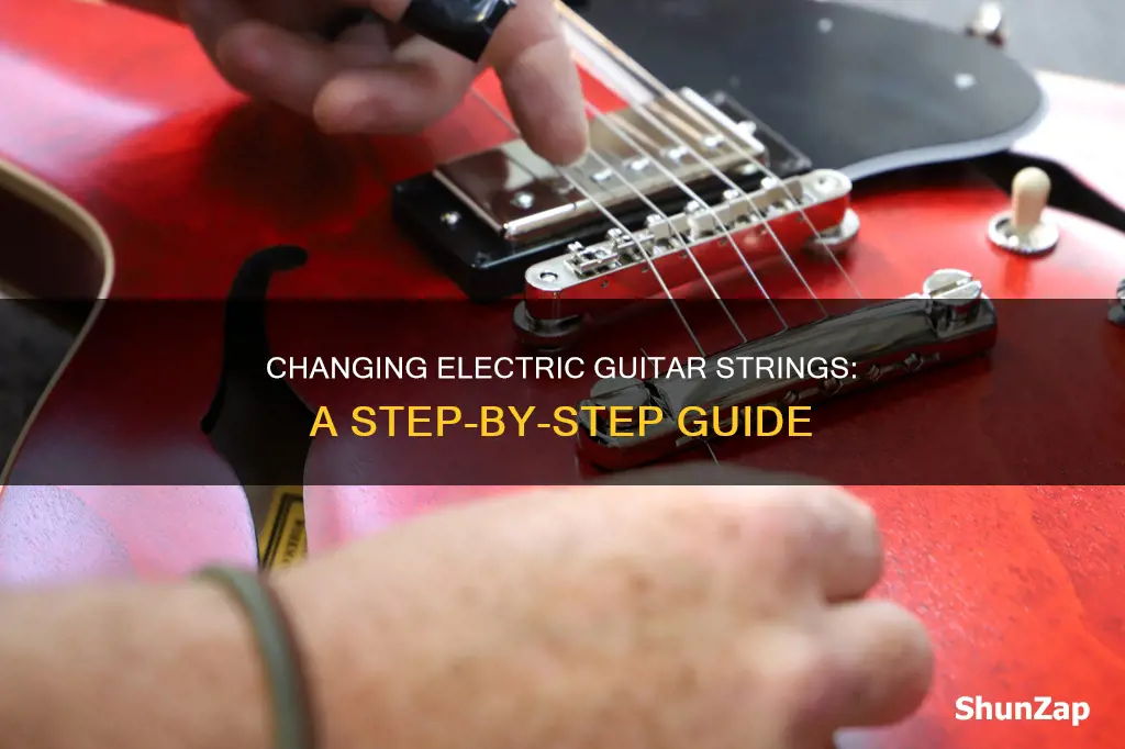 how are strings changed on electric guitars