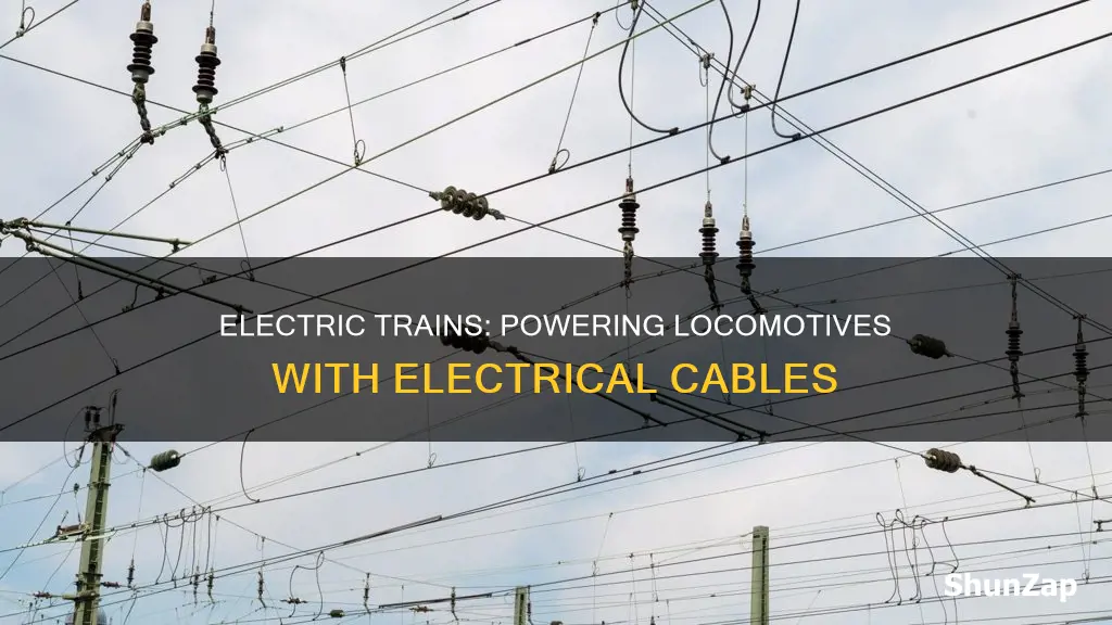 how are trains driven with electrical cables