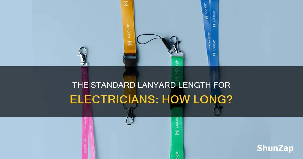 how big are standar lanyard in electric