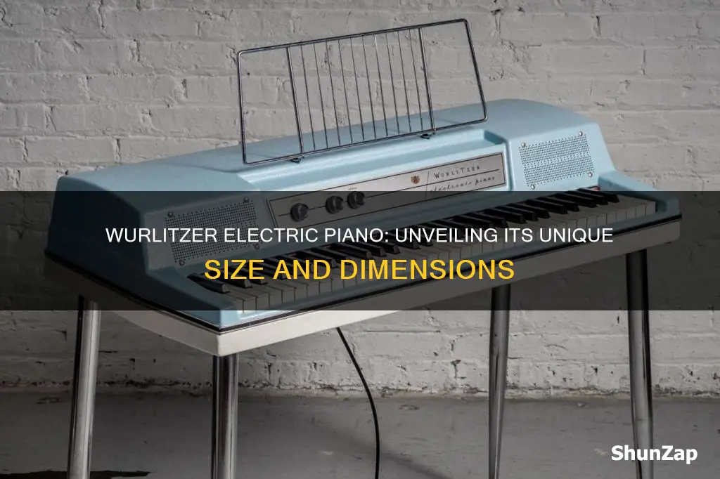 how big is a wurlitzer electric piano