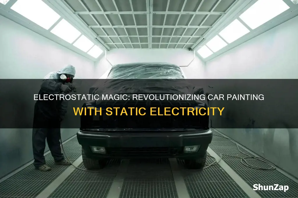 how can static electricity be used for painting cars