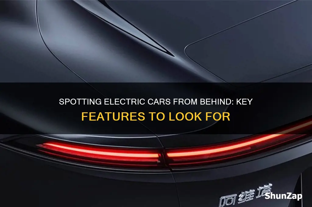 how can you tell an electric car from back