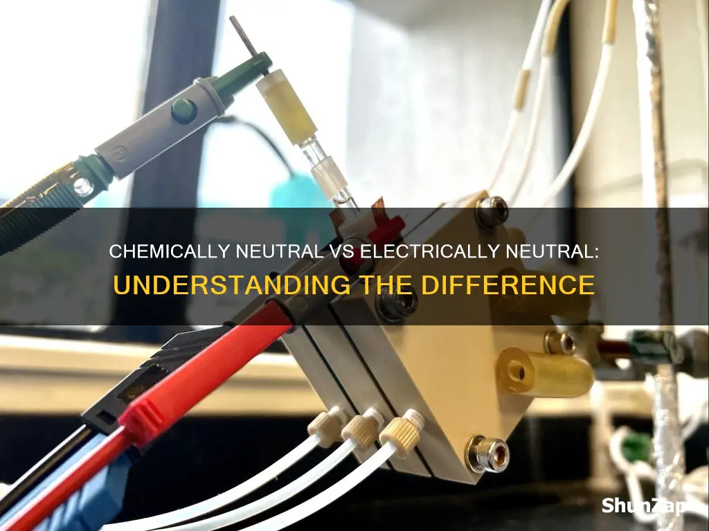 how chemically neutral differs from electrically neutral