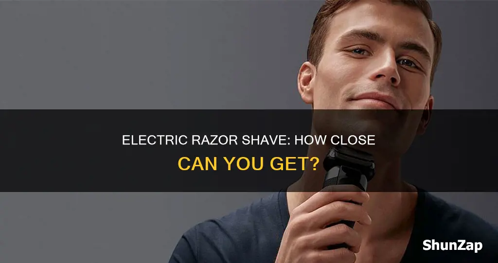 how close does an electric razor shave