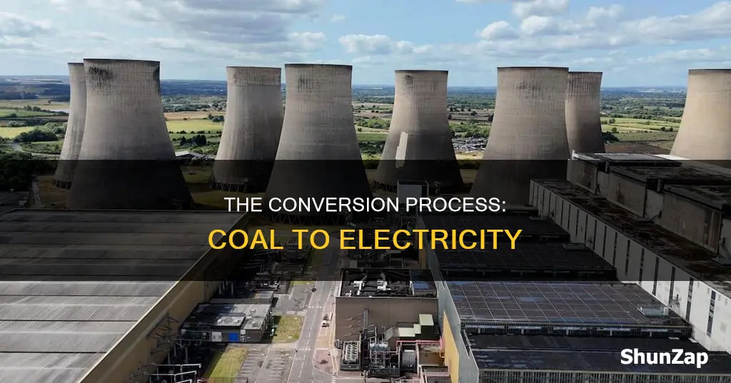 how coal is turned into electricity diagram