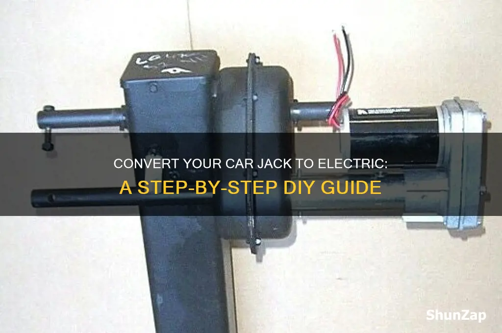 how convert car electric jack