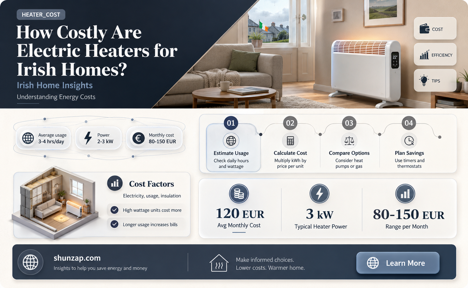 are electric heaters expensive to run ireland