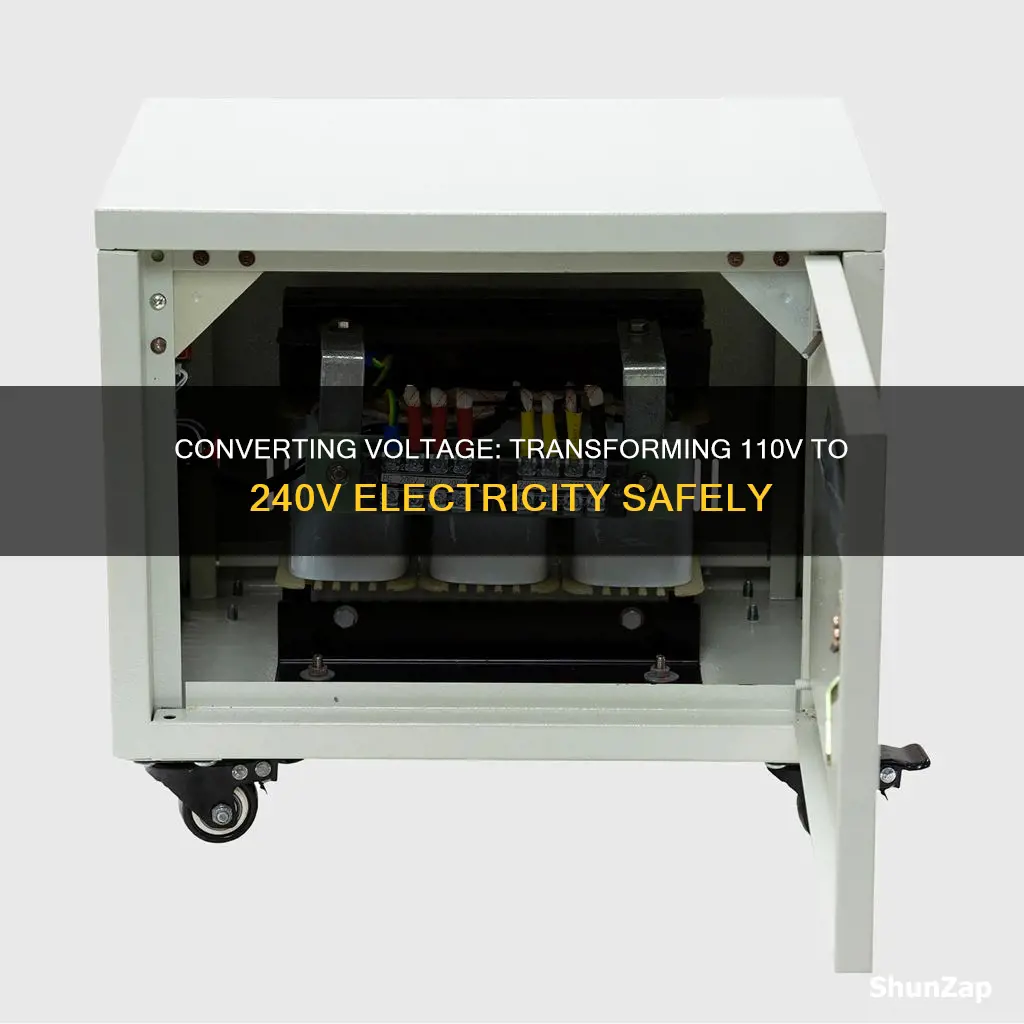 how covert electricity from 110v to 240