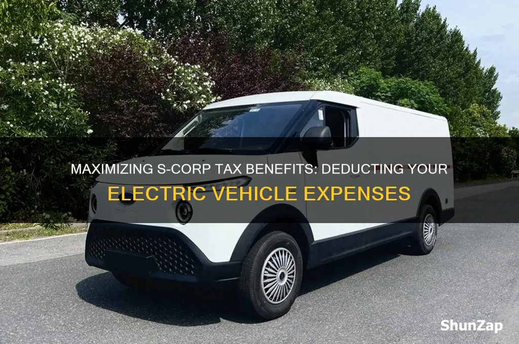 how deduct a electric car on s-corp