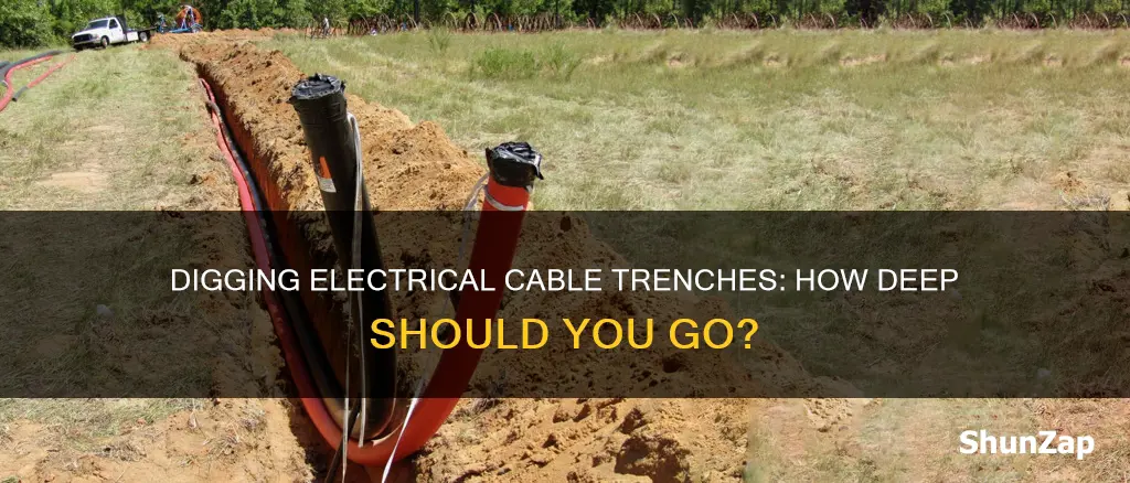how deep a trench for electrical cable