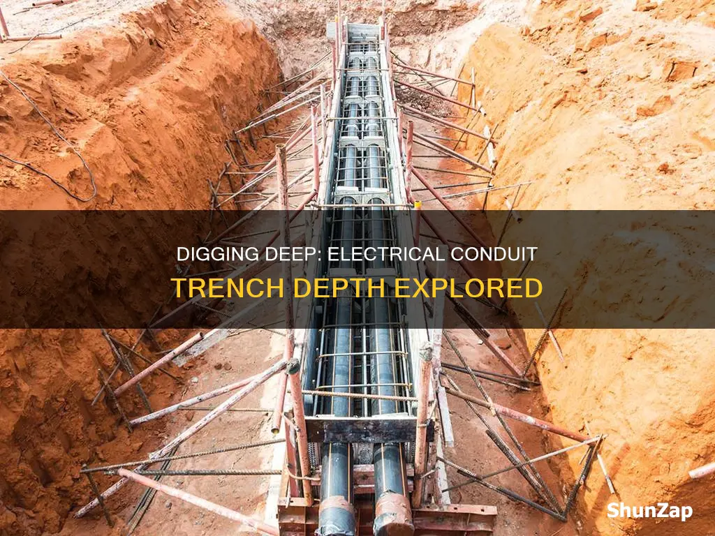 how deep a trench for electrical conduit