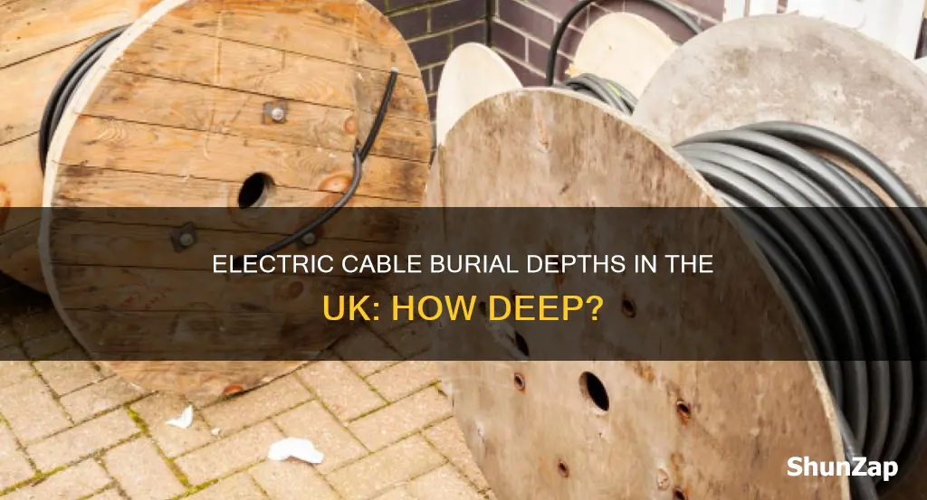 how deep are electric cables buried uk