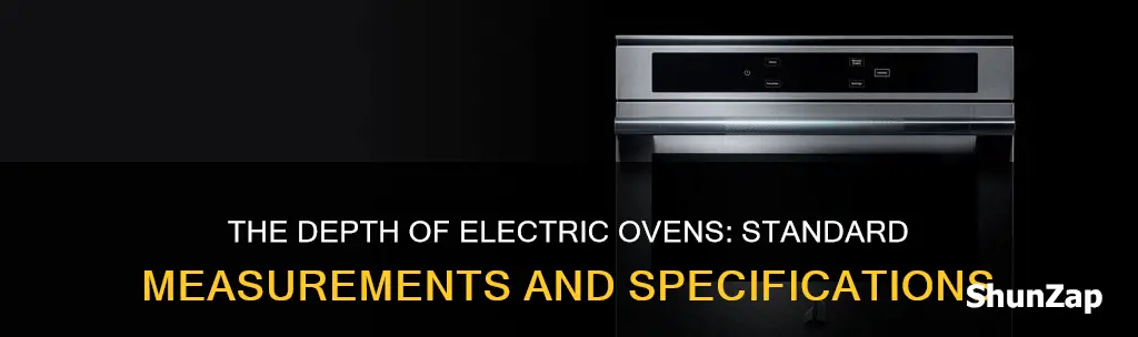 how deep is a standard electric oven