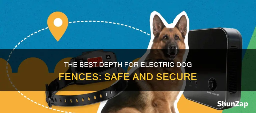 how deep to bury electric dog fence