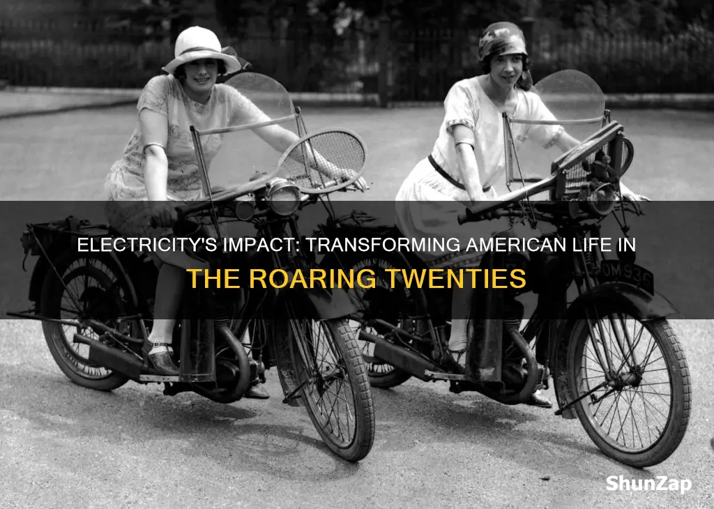 how did electricity change american life 1920s