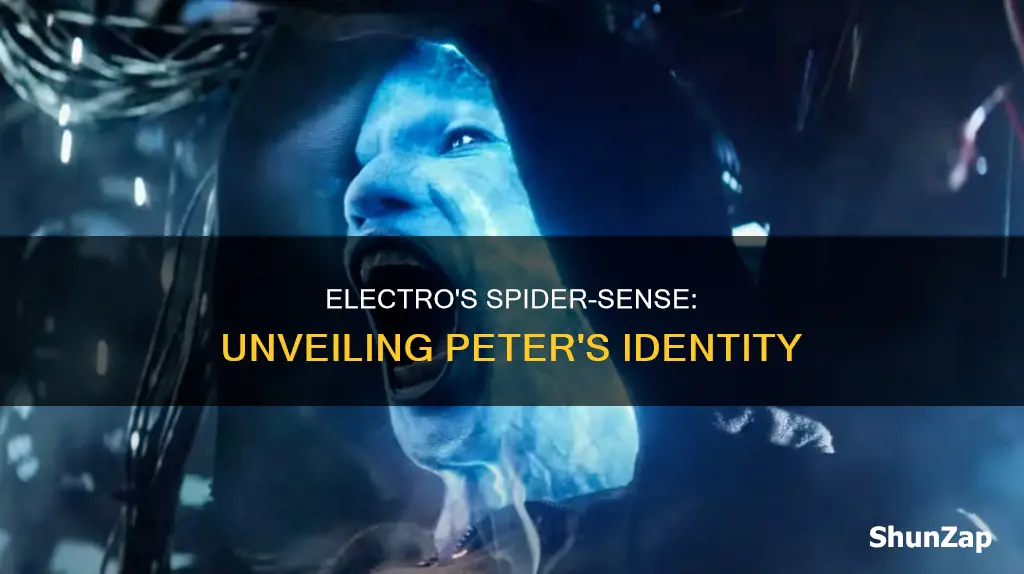 how did electro know peter was spiderman
