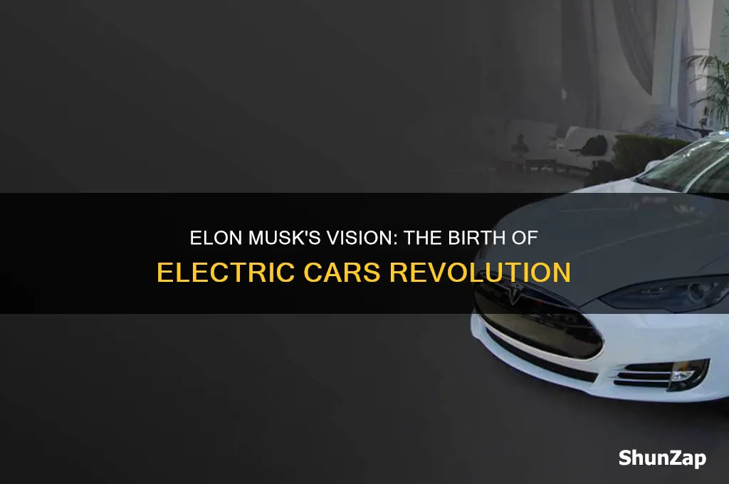 how did elon musk think of the electric cars