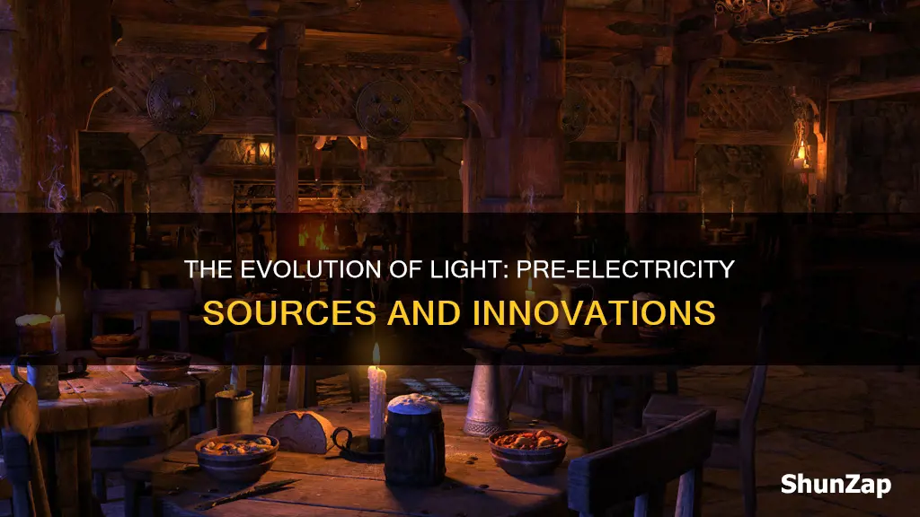 how did people have light before electricity