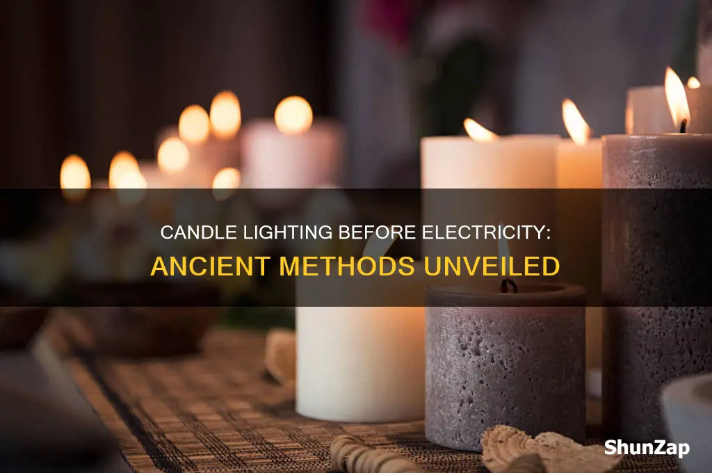 how did people light candles before electricity