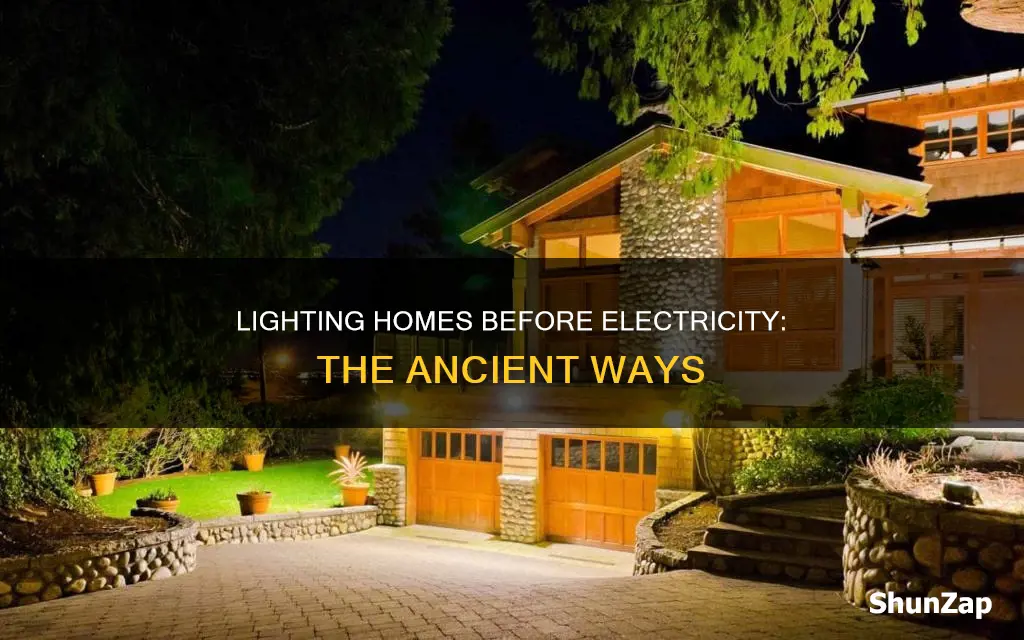 how did people light homes before electricity