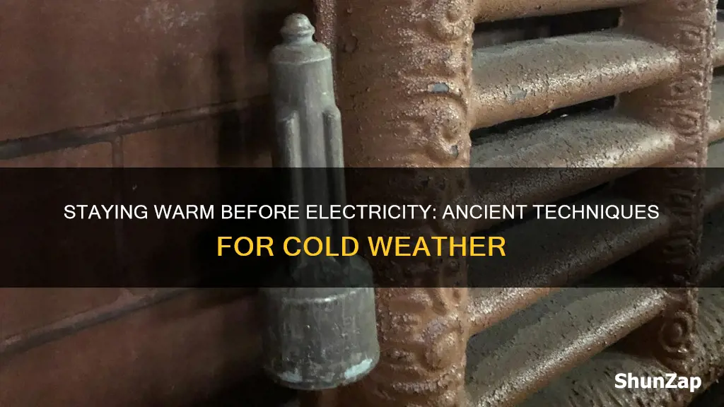 how did people stay warm before electricity