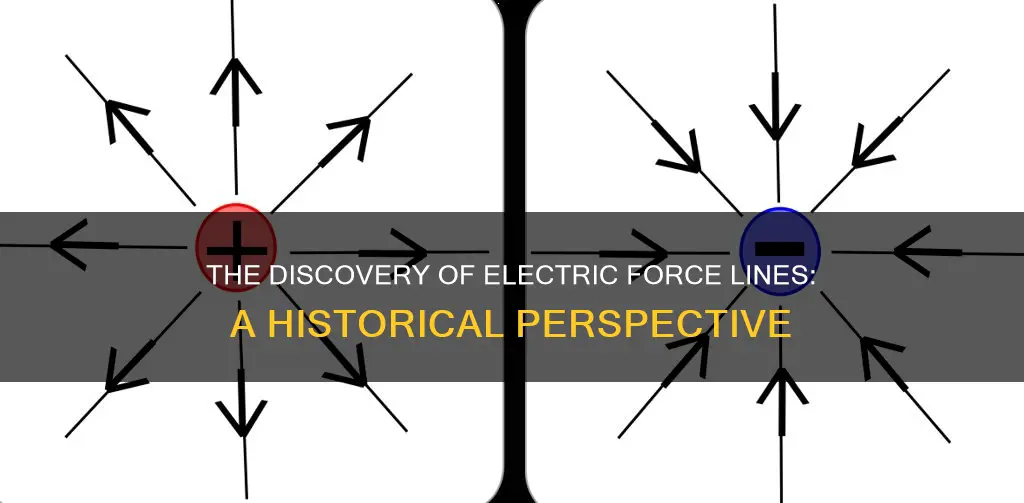 how did scientists find electric force lines