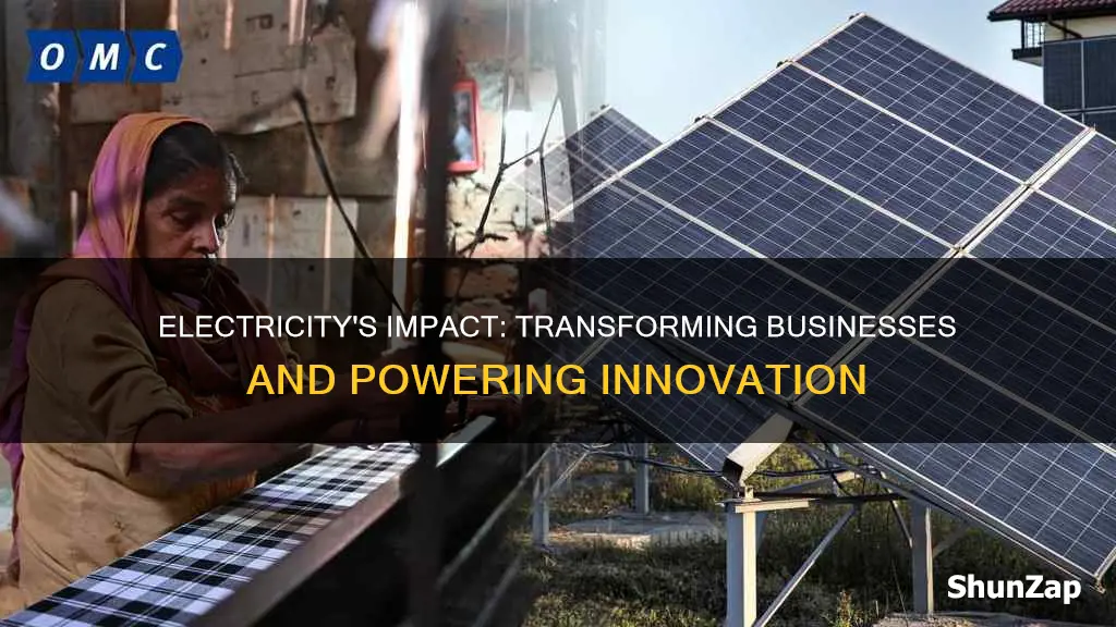 how did the electricity most impact businesses