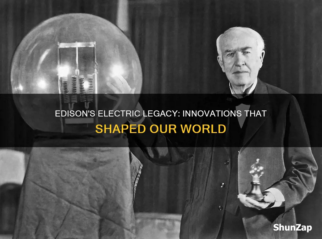how did thomas edison contribute to electricity