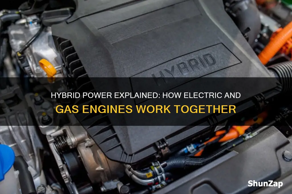 how do cars with electric and gas engines work