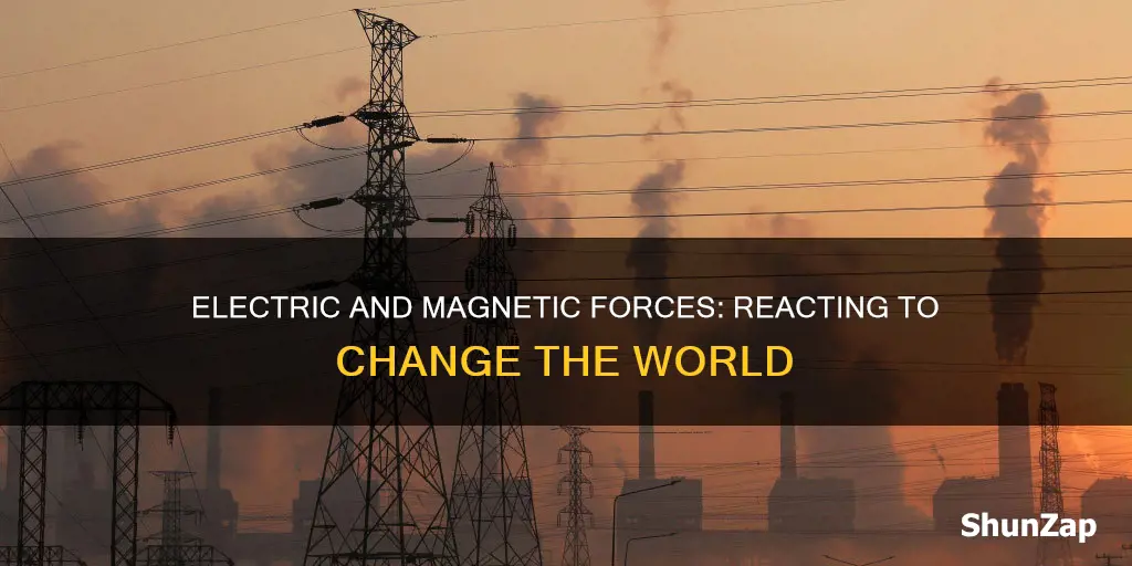 how do electric and magnetic forces react