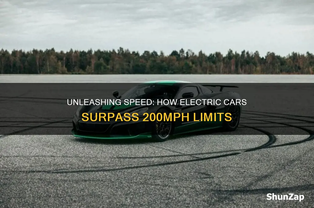 how do electric cars get over 200mph