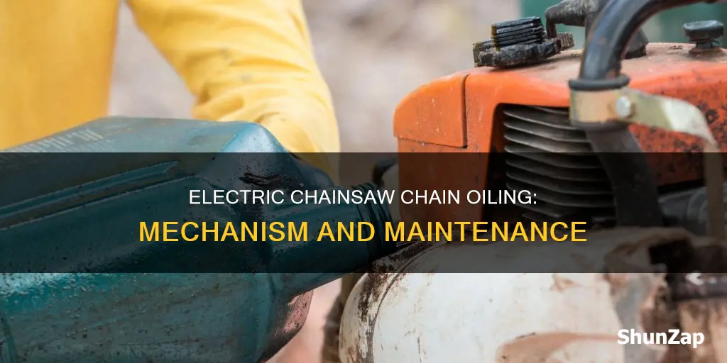how do electric chainsaws oil the chain