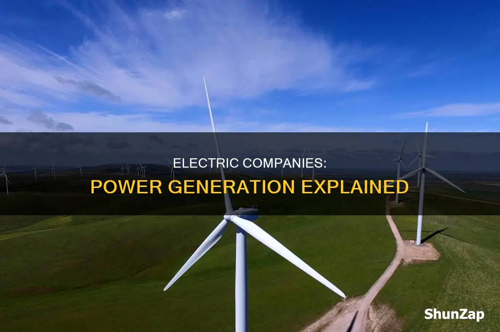 how do electric companies produce electricity