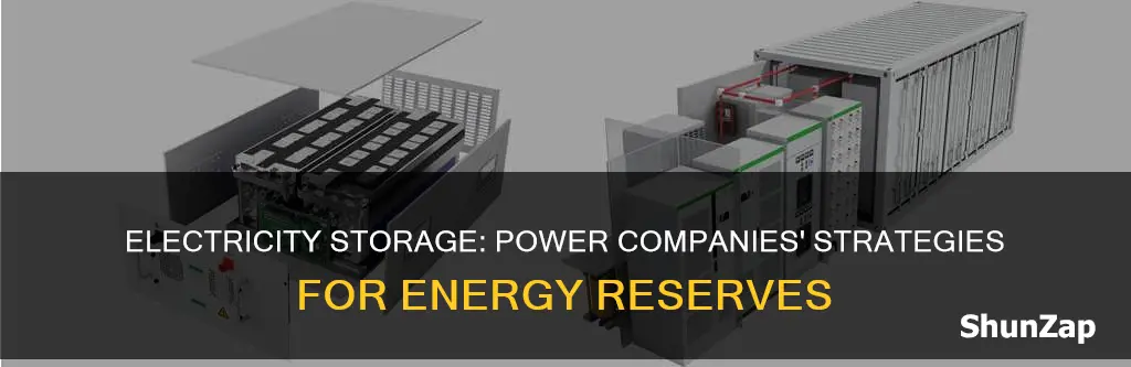 how do electric companies store electricity