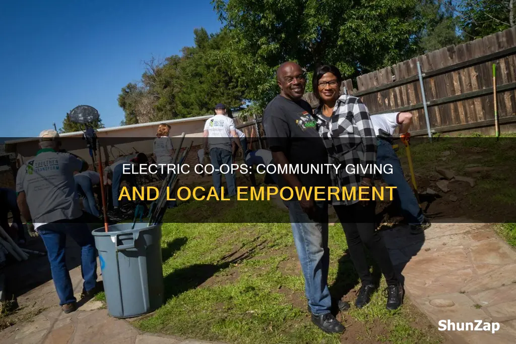 how do electric coops give back community