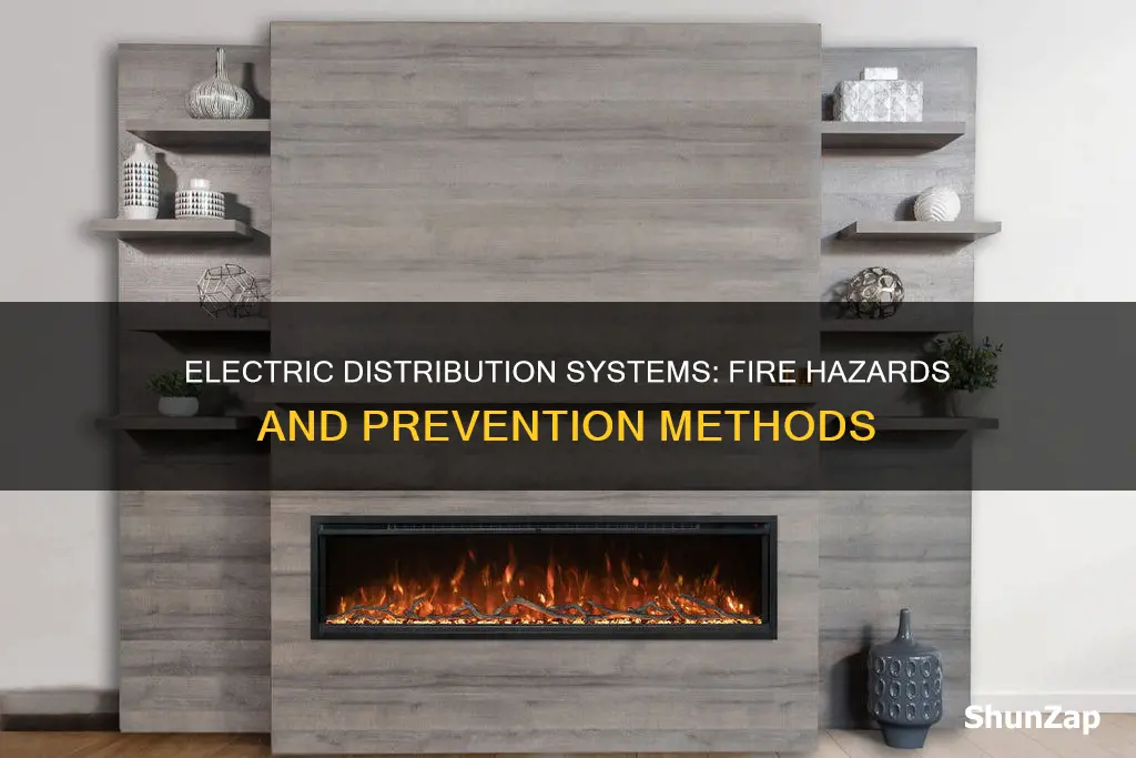 how do electric distribution systems start fires