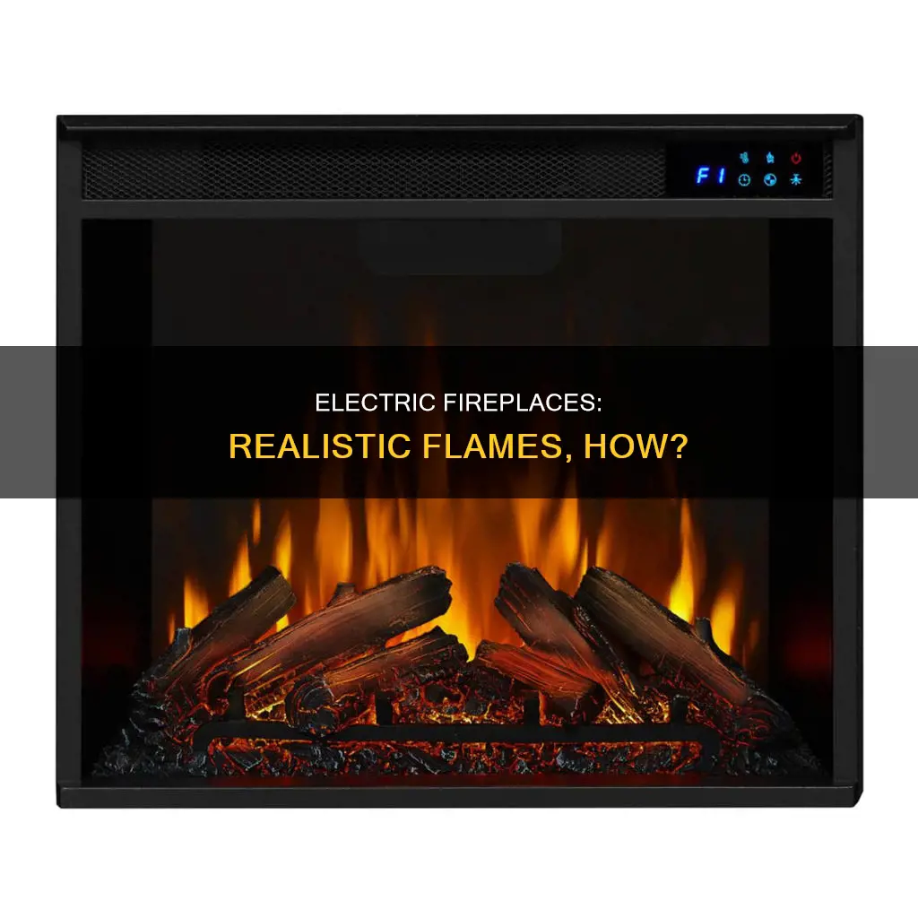 how do electric fireplaces create realistic flames