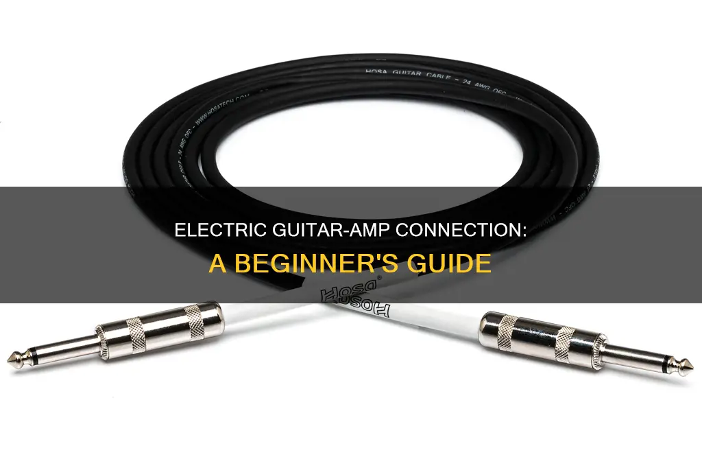 how do electric guitars connect to amp
