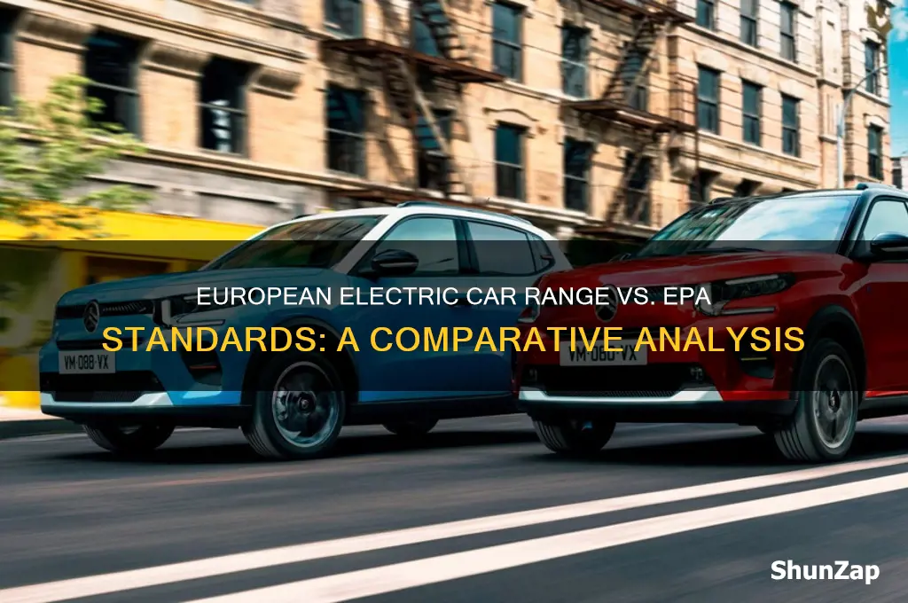 how do european electric car range compare to epa