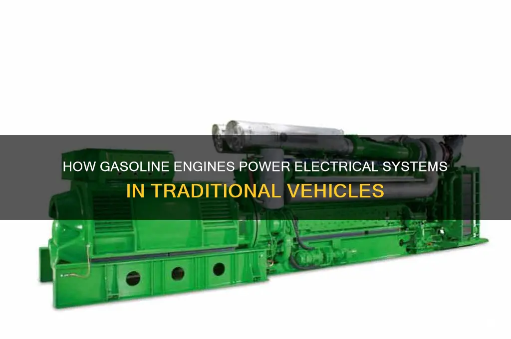 how do gas cars generate electricity