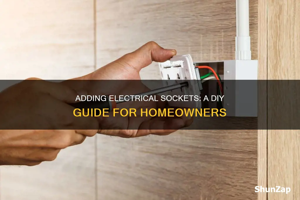 how do i add an electrical socket