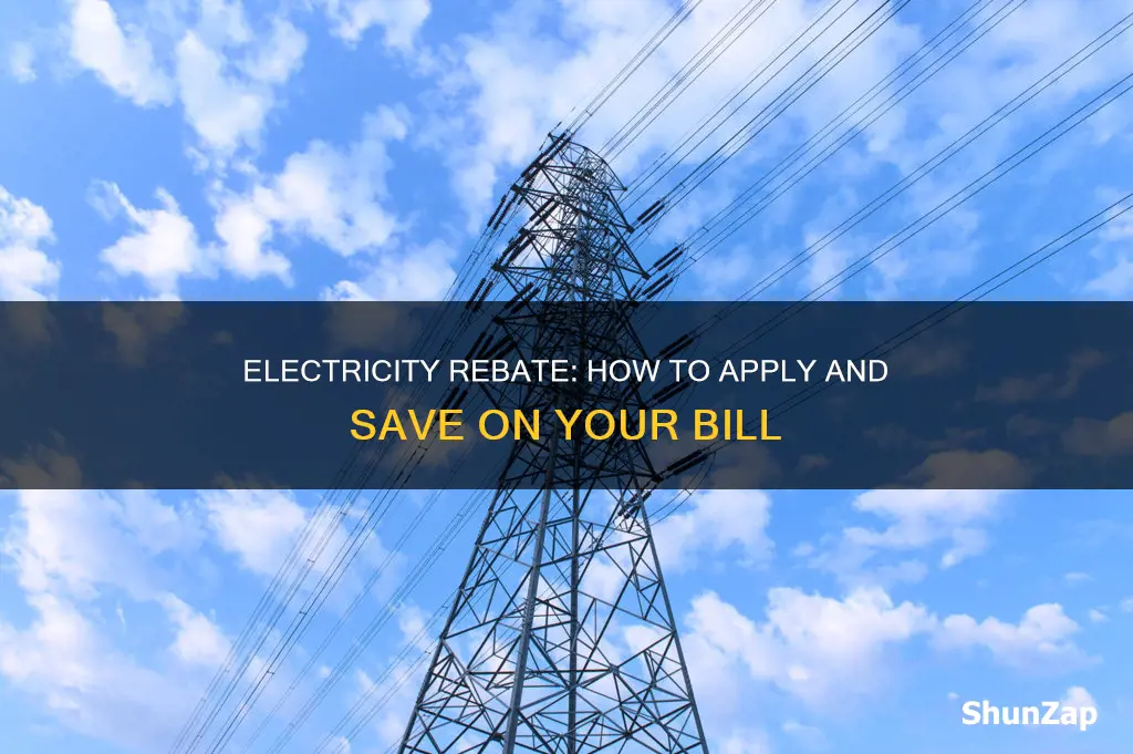 how do i apply for electricity rebate