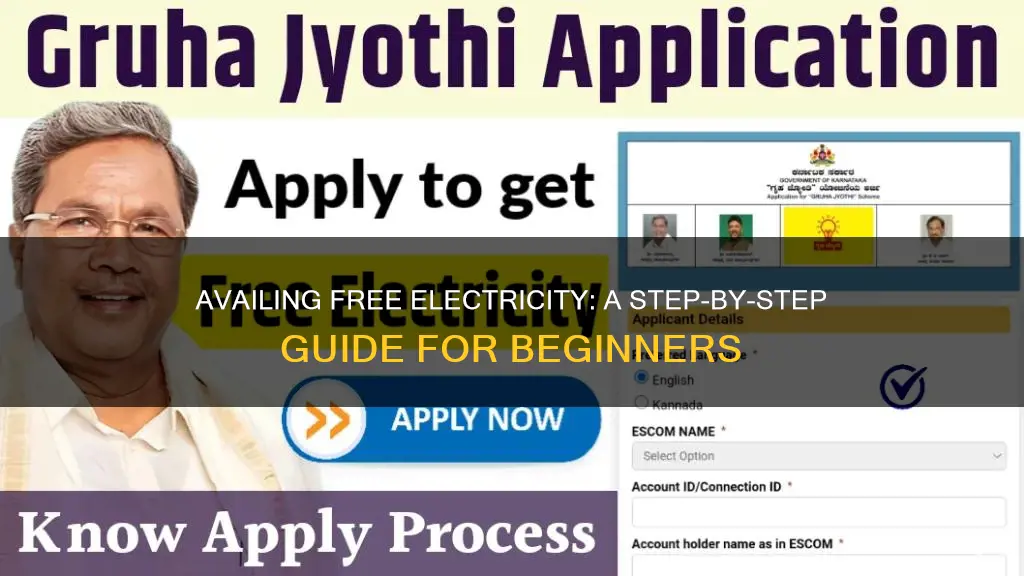 how do i apply for free electricity